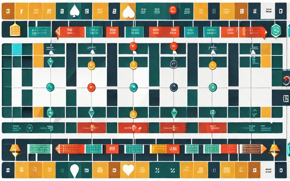 Annotated Merge Cats board showing corner staging, pipeline flow, and open slot management